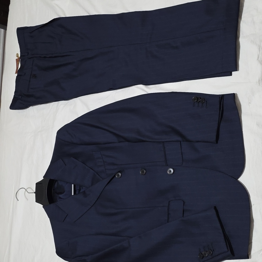 Loro PIANA Classic Men's Dark Blue Suit